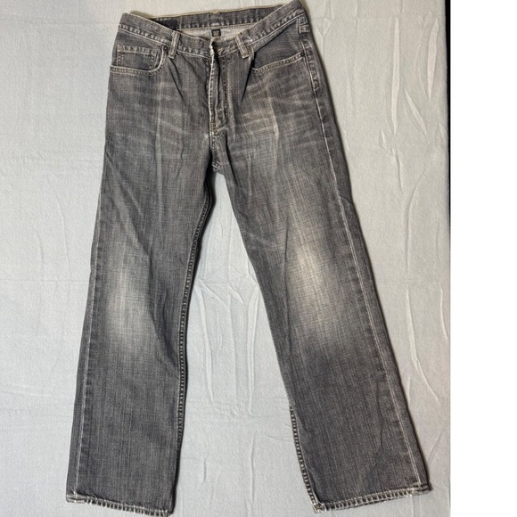 Abercrombie & Fitch Other - Abercrombie & Fitch Mens Straight Leg Faded Grey Button Fly Jeans 31x30